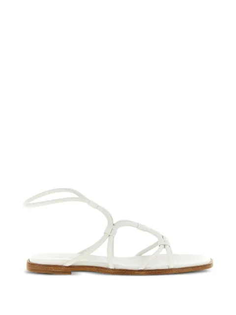 Gianvito Rossi nappa ankle-strap sandals White G3257405CUONAP