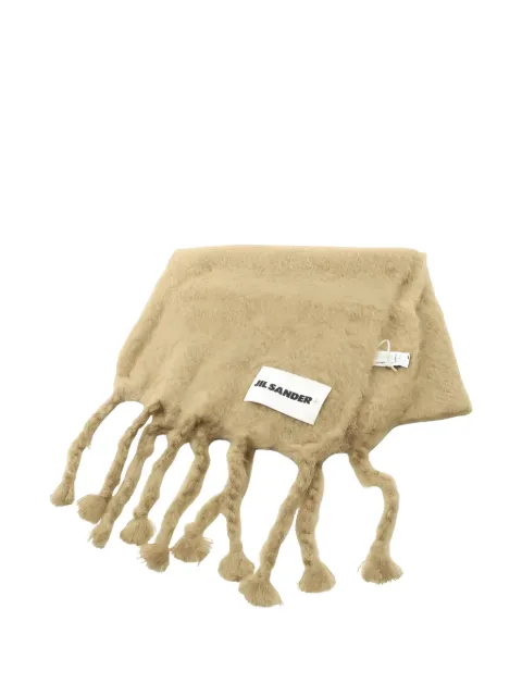Jil Sander Pre-Owned 2000s tassel scarf Neutrals 1037501