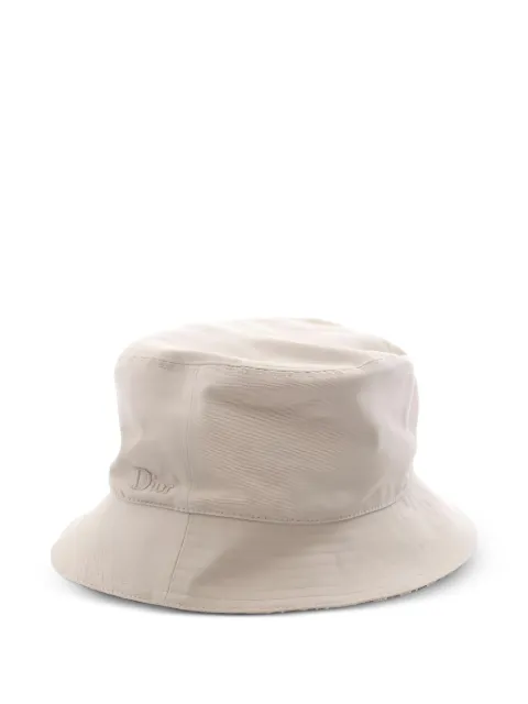 Christian Dior Pre-Owned 2020s Oblique reversible bucket hat Neutrals 1037462