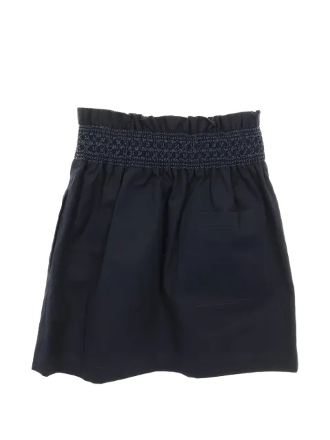 Hermès Pre-Owned 2010s high-waist smock mini skirt Blue 1033729