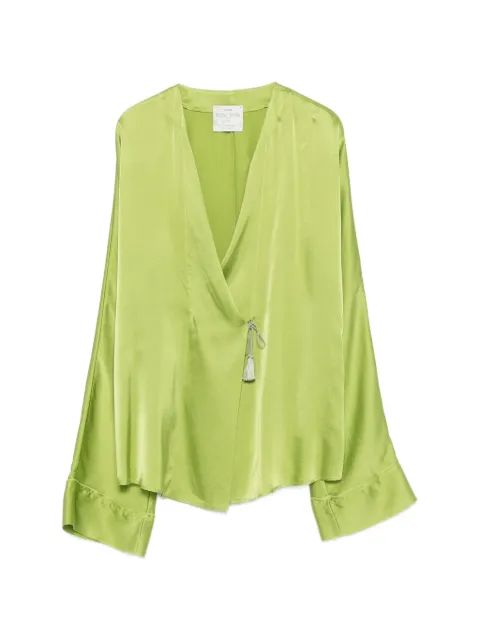 Forte Forte tassel-detail blouse Green 14579MYSHIRT