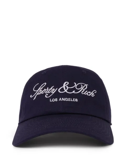 Sporty & Rich logo-detail baseball cap Blue AC04076269BL106