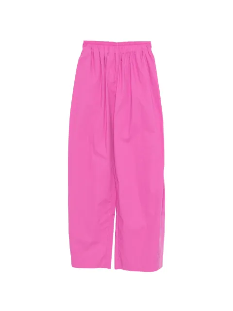 THELATEST Dora elasticated-waistband palazzo pants Pink TLW03119T0160LNTP