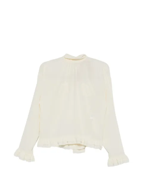 Nº21 ruffled blouse Neutrals 26EN2M0G05151111