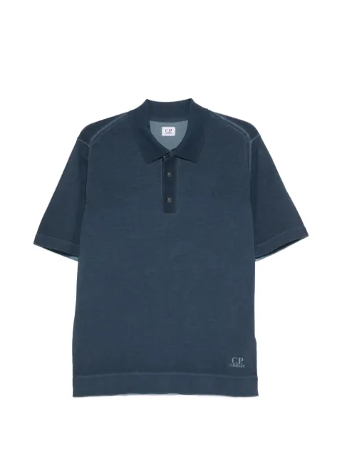 C.P. Company buttoned polo shirt Blue 20CMKN204A110646S889