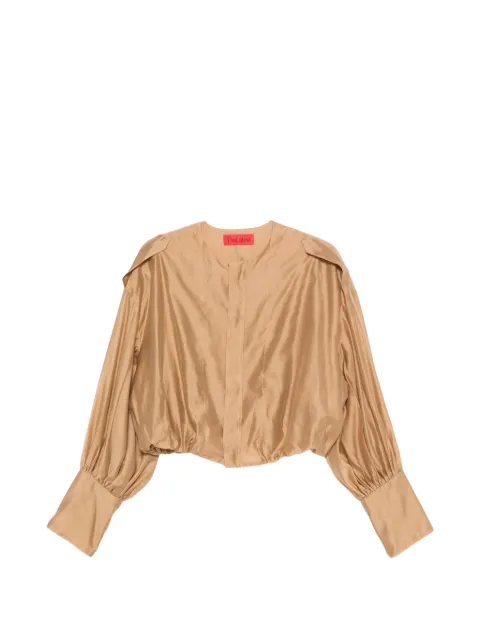 THELATEST Diana collarless shirt Neutrals TLW04007T0161ABTPT0045