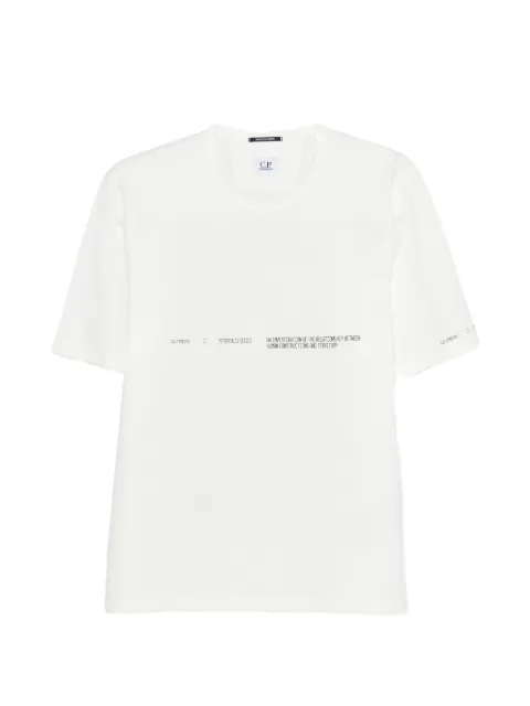 C.P. Company Metropolis Series mercerized jersey short-sleeve T-shirt White 20CLTS058A006370W103