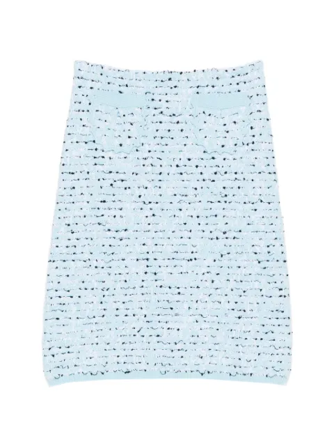 Nº21 elasticated-hem skirt Blue 26EN2M0AC027601
