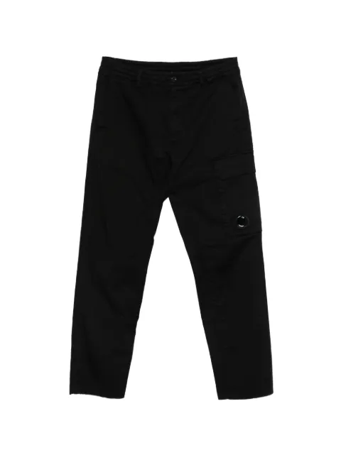 C.P. Company stretch sateen regular cargo pants Black 20CMPA135A005694G999