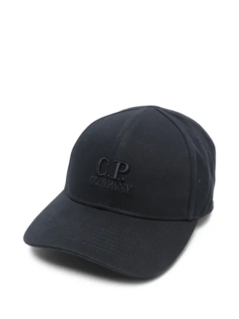 C.P. Company Gabardine logo cap Blue RCCMAC750A006288A888