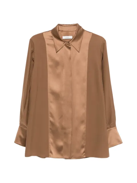 JOSEPH Childs silk shirt Brown JF009591