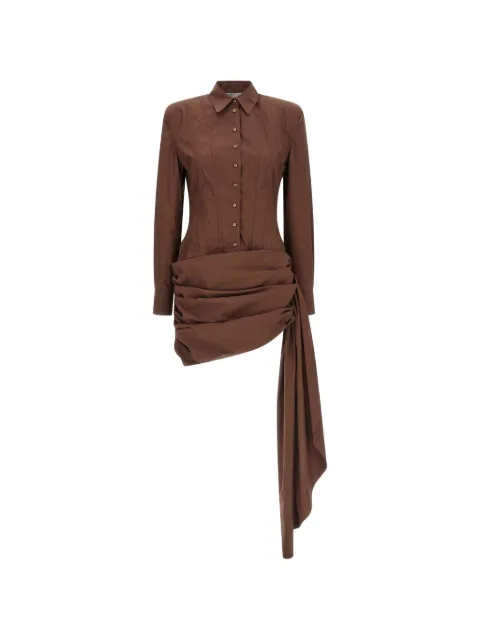 Giuseppe Di Morabito bustier draped mini dress Brown 06PSDR7021630230