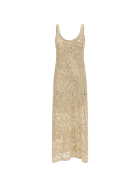 Brunello Cucinelli crochet midi dress Neutrals MDT771A92C8925