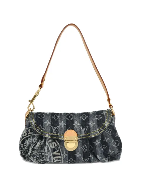 Louis Vuitton Pre-Owned 2006 mini Pleaty Raye Monogram denim shoulder bag Blue 195958