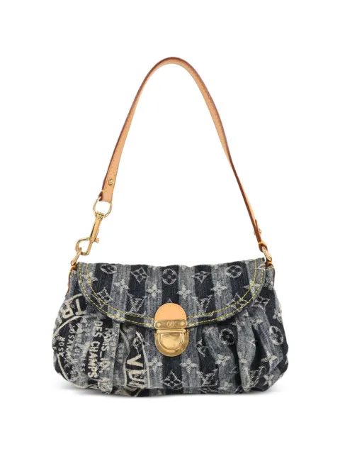 Louis Vuitton Pre-Owned 2006 mini Pleaty Raye denim tote bag Blue 154677