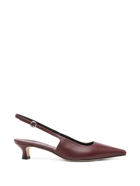Aeyde Catrina point-toe slingback pumps Brown A11PUGRGP35KT14SS25955007