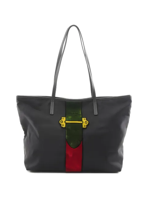 Prada Pre-Owned Cayet Trompe L'oeil tote bag Black 1033842