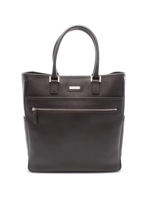 Burberry Pre-Owned 2000s leather tote bag Brown 1036873