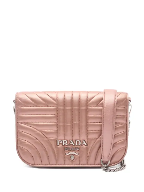 Prada Pre-Owned 2000s Impunture Diagramme cross body bag Pink 1034582