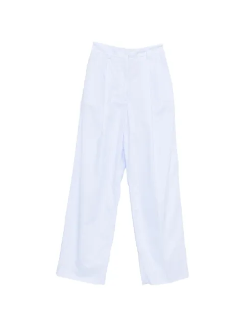THELATEST Axel pleat trousers Blue TLWD3104T0160LNTP