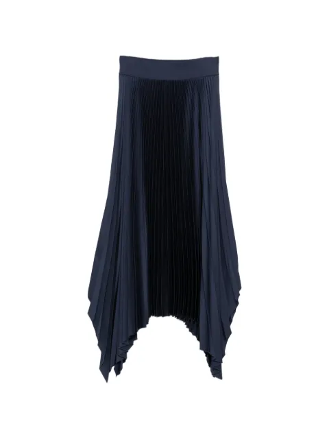 JOSEPH Ade plissé-design skirt Blue JF009604