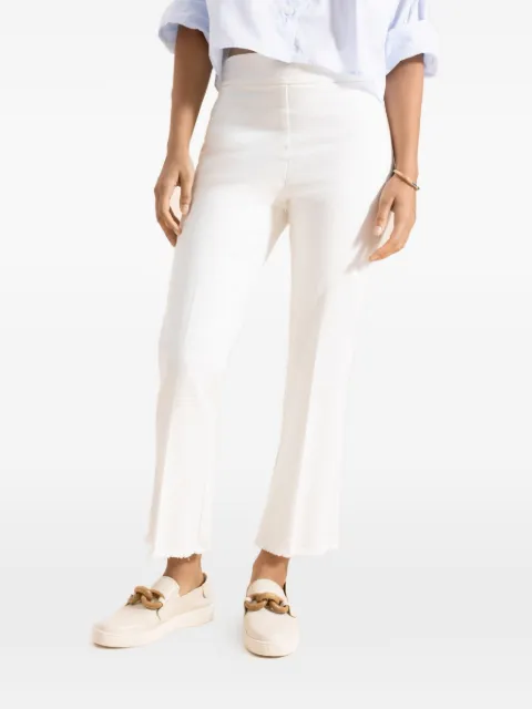 Avenue Montaigne Leo flared trousers White LEOF1789WHITEDENIM