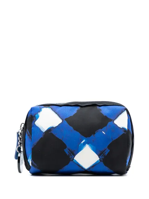 CHANEL Pre-Owned 2016-2017 Printed Nylon Airlines pouch Blue UO9DWA661PJ5VAKJ