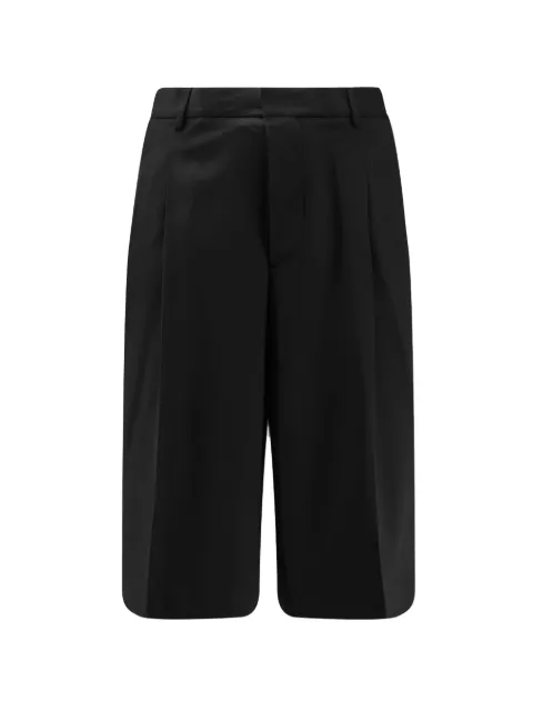 AMI Paris pleated tailored shorts Black 26PHSO827WV0194