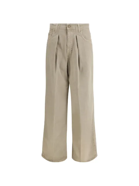 Haikure pleated wide-leg jeans Neutrals HEW03340GF146PP