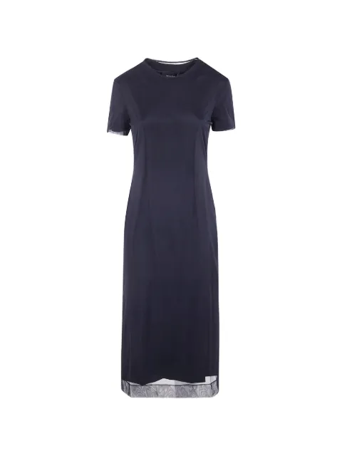 Simone Rocha sheer-panel dress Blue 74440553