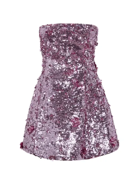 SIMKHAI Arta sequin-embellishment mini dress Pink 1261000S