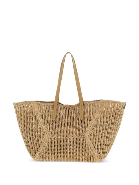Brunello Cucinelli BC Duo raffia tote bag Neutrals MB97D2571C802
