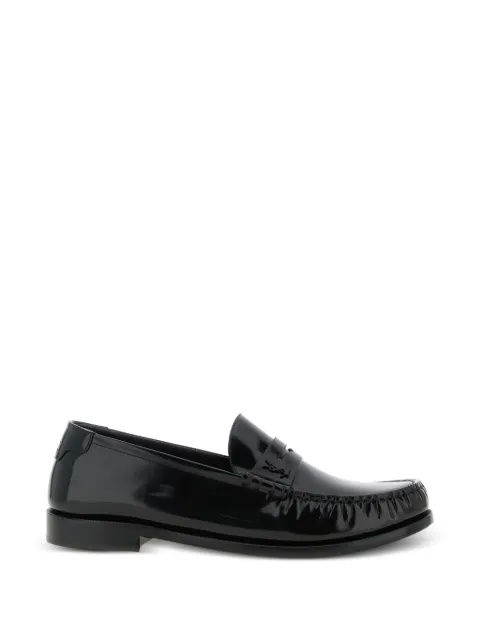 Saint Laurent logo-detail loafers Black 817888AAA7R
