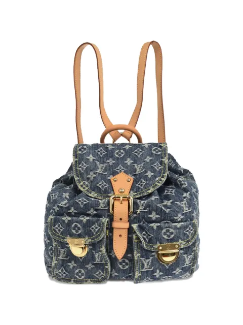 Louis Vuitton Pre-Owned 2006 Sac a Dos GM monogram denim backpack Blue 186707