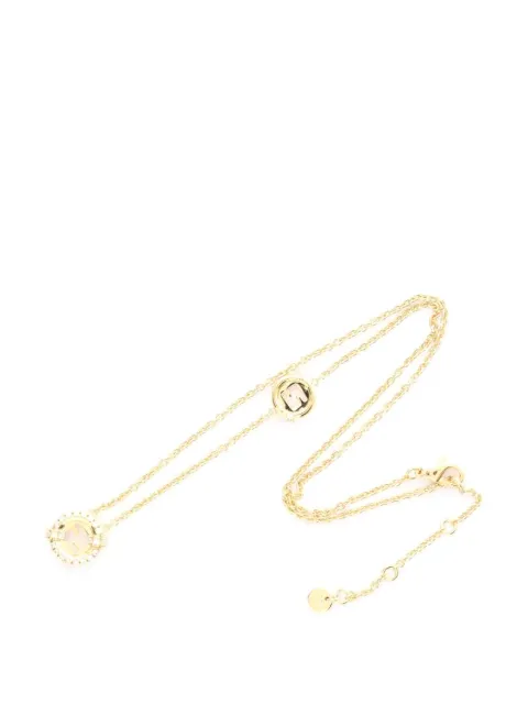 Fendi Pre-Owned Everround rhinestone-embellishment necklace Gold 1037532