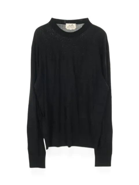 Hermès Pre-Owned 2010s Jeu De Point Arne sweater Black 1035278