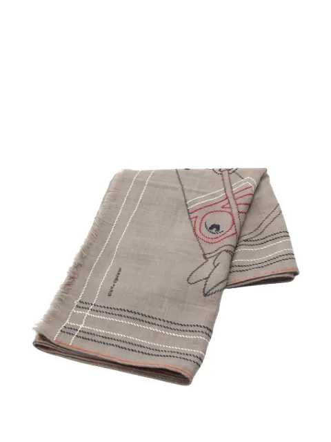 Hermès Pre-Owned 2010s Cheval a la Couverture scarves Neutrals 1034124