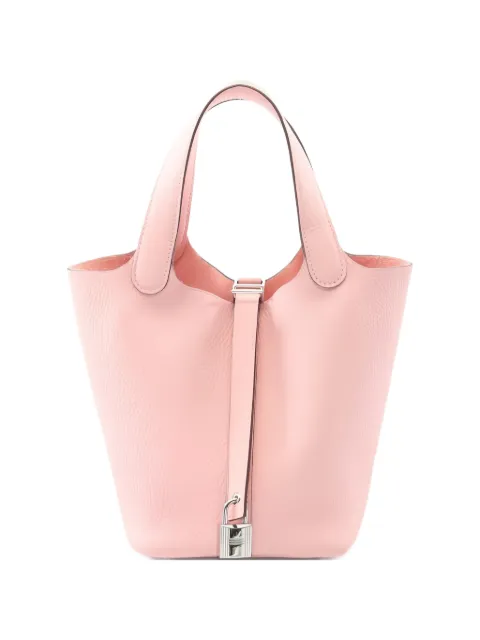 Hermès Pre-Owned 2024 Picotan Lock PM leather handbag Pink 1038467W