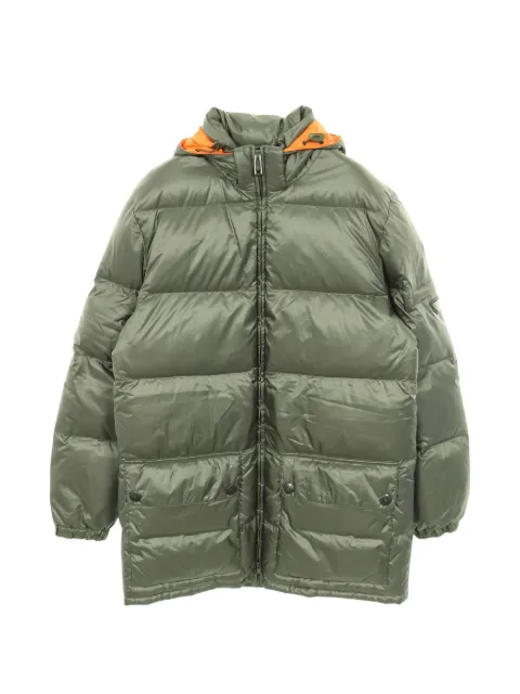 Prada Pre-Owned 2000s logo-plaque down jacket Green 1035286