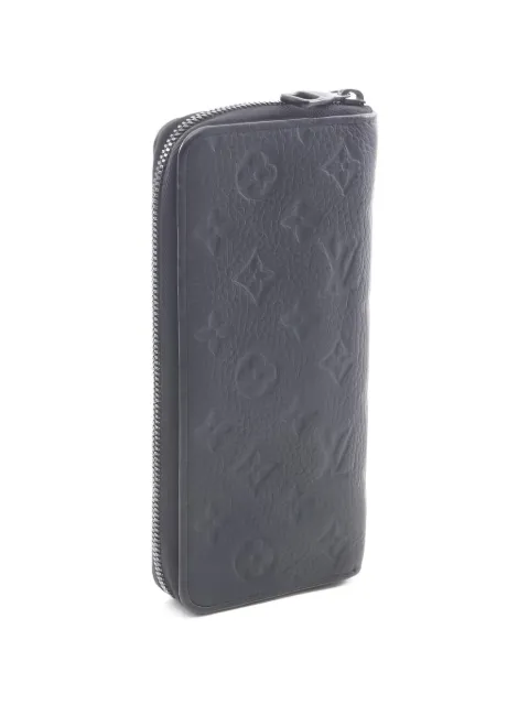Louis Vuitton Pre-Owned 2021s monogram leather zip-closure wallet Black 1036556