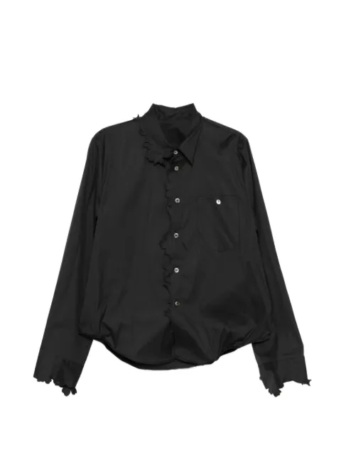 JNBY scallped-edge shirt Black 5Q1214610