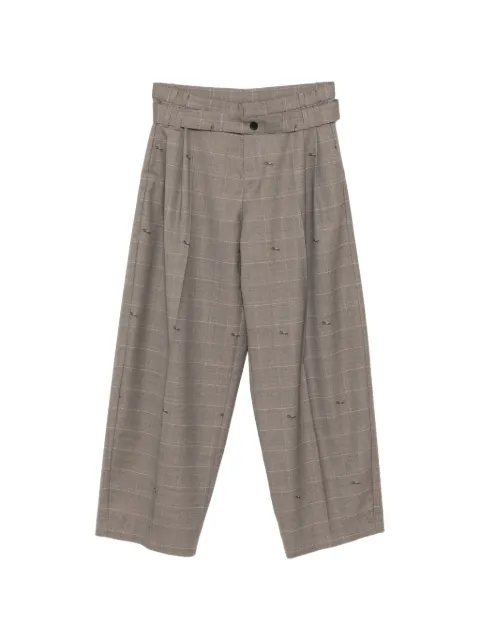 CROQUIS plaided trousers Brown 9Q1E13060