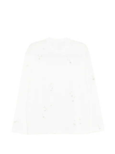 JNBY arrow-embellished T-shirt White 5Q2113080