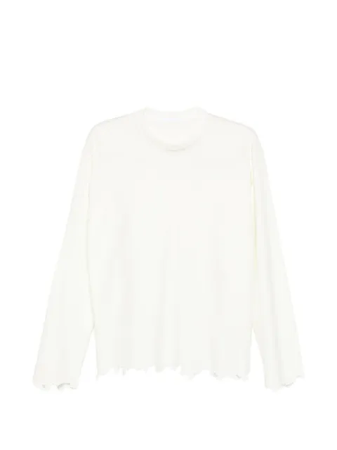 JNBY asymmetric-hem T-shirt White 5Q1113420