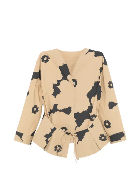 LESS floral-print shirt Neutrals 2Q2213250