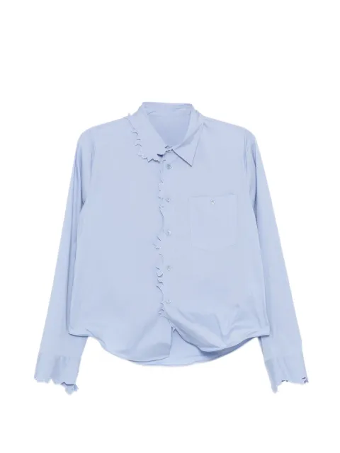 JNBY scalloped-edge shirt Blue 5Q1214610