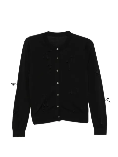 JNBY graphic-embellishment knitted cardigan Black 5Q2314550