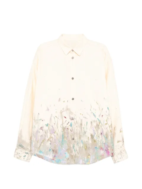 CROQUIS printed denim shirt Neutrals 9Q1212930