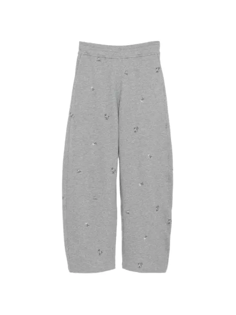 JNBY embroidered track pants Grey 5Q2E10820