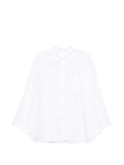 JNBY graphic-embellishment shirt White 5Q2213020